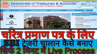 Sbi treasury challan character certificate 2024 [upl. by Haikezeh]