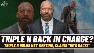 Triple H Reportedly Says quotHES BACKquot As He Holds WWE NXT Roster Meeting At The Performance Center [upl. by Kimberlee]