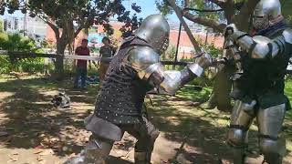 Axe Ronin vs Sword and Shield Bryce  LA Golden Knights  Armored Combat [upl. by Tavis]