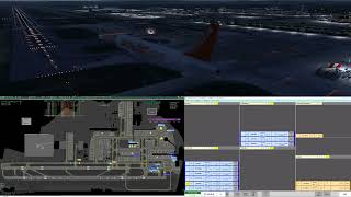 EGKKGND  Gatwick Ground  Vatsim UK ATC  0302  Towerview Part 2 [upl. by Knapp]