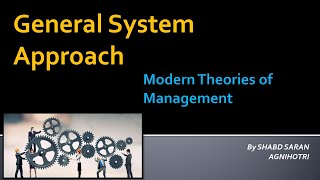 General System Approach to Management in Hindi  Modern Theory of Management  NTA UGC NET Commerce [upl. by Leonsis]