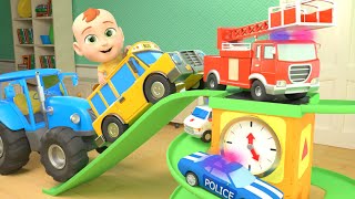 Hickory Dickory Dock Vehicles Song  Newborn Baby Songs amp Nursery Rhymes [upl. by Johnsten715]