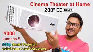 9000 Lumens Brightness 🤯 Powerful 1080p Dolby Projector on Budget 🔥 [upl. by Odnavres]