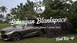 New Tent First Rigup  Mobi Garden LS4  Black Tunnel Tent  Silangan Blankspace [upl. by Di]