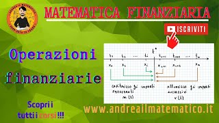 Operazioni Finanziarie MATEMATICA FINANZIARIA [upl. by Seraphina]