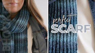 How to Knit a PERFECT Scarf Brioche Knitting [upl. by Akimad154]