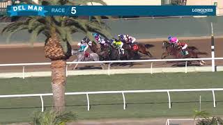 Isabel Ludlow wins race 5 at Del Mar 111024 [upl. by Micaela]