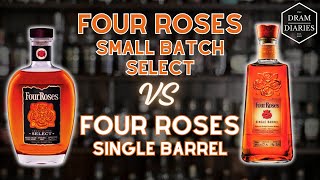 Four Roses Small Batch Select vs Four Roses Single Barrel bourbonreview [upl. by Nahtaneoj]