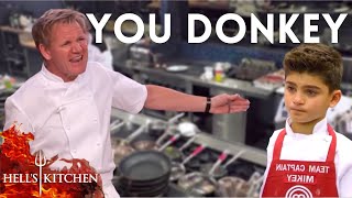 Kid gets DESTROYED by Gordon Ramsay on Hells Kitchen [upl. by Alleda]