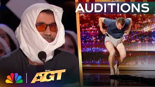 Nick Manning Attempts To Break TWO Guinness World Records Titles  Auditions  AGT 2024 [upl. by Ddot]