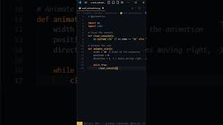 ASCII Animation in Python python pythonprogramming asmr [upl. by Hepsiba476]