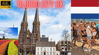 Tilburg Netherlands Walking Tour 2023 in 8K Ultra full HD [upl. by Rivers514]