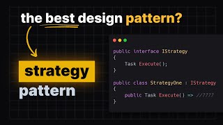 Strategy Pattern The Best Software Design Pattern [upl. by Adria]