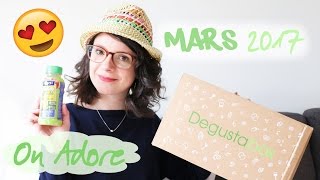 UNBOXING  DEGUSTABOX Mars 2017 AU TOP [upl. by Lleddaw815]