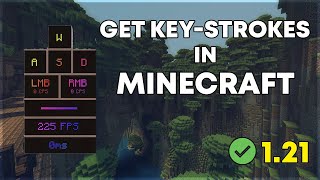 121 How to download and install keystrokes mod in minecraft 121 [upl. by Sulecram]