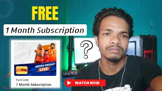 FanCode Free 1 Month Subscription Flipkart  Fancode free PassCoupon  Fancode Discount Coupon [upl. by Solly]