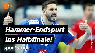 Dänemark – Frankreich Highlights  HandballEM 2022  sportstudio [upl. by Naibaf140]