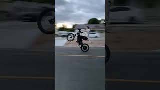 12000w 72v Stealth Bomber Wheelie 🏍️ shorts [upl. by Htyderem]