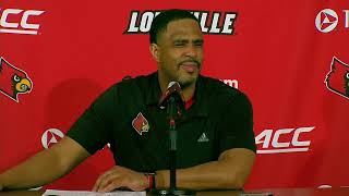 Louisville MBB Coach Pegues Postgame vs North Carolina [upl. by Ronal]