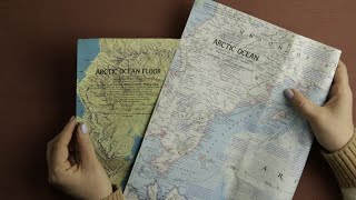 ASMR The Arctic Ocean soft spoken map tracing [upl. by Inan720]