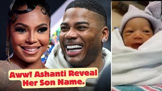 Congrats Ashanti Reveals Babys Name In A Adorable Video Days After Giving Birth😍 [upl. by Onirefez]