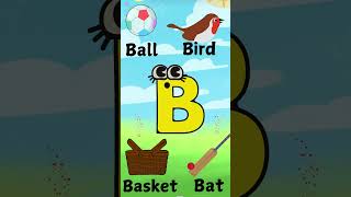 Learning B Letter words  B for Ball Bfor Bird  words start with letter B for kids [upl. by Reitman]