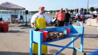 Scallop Shucking Demonstration at Digby Scallop Days [upl. by Oker]