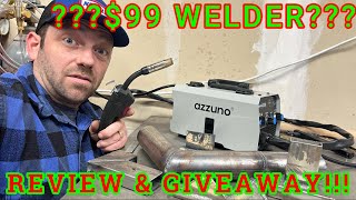 CHEAPEST MIG WELDER ON AMAZON AZZUNO MIG130F MIG WELDER REVIEW [upl. by Stanwood31]