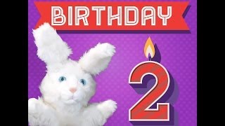 Hoppa The Happy Bunny quotHappy Happy Happy Happy Birthday 2 Years Oldquot [upl. by Ocimad]