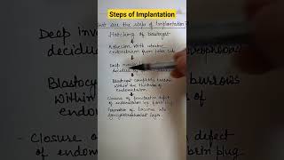 Steps of implantation of embryo generalembryology [upl. by Yetnruoc577]