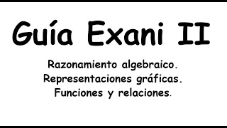 Exani II Representaciones gráficas Funciones y relaciones [upl. by Ocsisnarf]