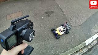 thunder tiger eb4 s2 pro JL force 28 nitro buggy street run sickening rc Nitro [upl. by Elocim]