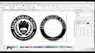 CorelDraw X7 How to design finest Round Logo  Download latest CorelDraw 2023 Update [upl. by Nahgeam]