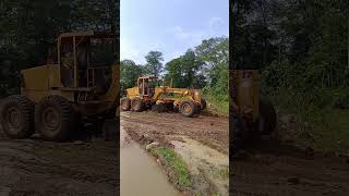 Wonderful Komustu Motor Grader Old model Spreading Gravel Techniques Foundation Activities Roads🔥 [upl. by Tiny]