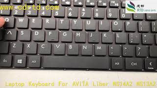 Laptop Keyboard For AVITA Liber NS14A2 NS13A2 English US Without Backlit New [upl. by Entruoc979]