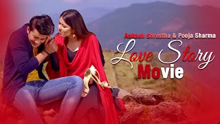 Pooja Sharma and Aakash Shrestha Latest💕Love Story Movie Aakaash Shrestha Pooja Sharma Magne buda [upl. by Montagu]