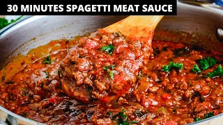 BEST EVER SPAGHETTI SAUCE  READY IN 30 MINUTES [upl. by Orrin437]