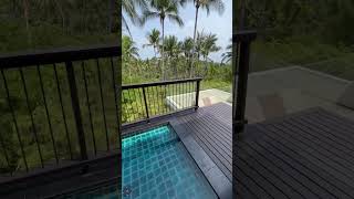 Banyan Tree Hotel Koh Samui Thailand Villa Private Terrace Pool and Sunken Lounge Tour [upl. by Haddad]