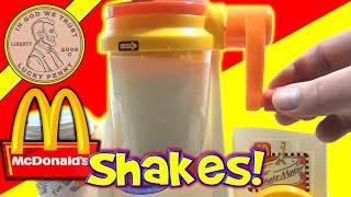 McDonalds Happy Meal Magic 1993 Shake Maker Set  Making Milk Shakes [upl. by Motch]