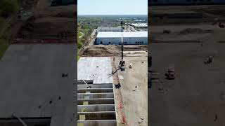 Double Tee Precast Installation shorts [upl. by Khai]