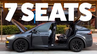 Tesla Model X 7seater  What are the back seats like [upl. by Renraw796]