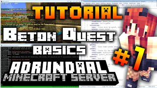 TUTORIAL BetonQuest 1  Basics [upl. by Nalid]