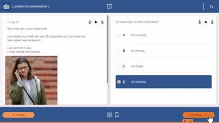 Luisteren examen A2 nieuw systeem 5 vragen [upl. by Kobi785]