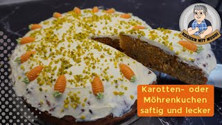 Karotten oder Möhrenkuchen [upl. by Granese]