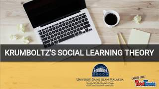 Krumboltzs Social Learning Theory [upl. by Eidlog]