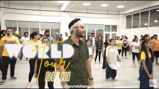 Radkan Te Madkan Bhangra Workshop in Delhi by Hardy Singh [upl. by Annaierb]