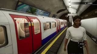 Bakerloo line southbound train leaving charing cross TSW5 [upl. by Ariam]