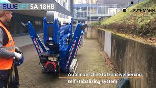 RUTHMANN BLUELIFT  SA18 Raupenarbeitsbühne  spiderlift [upl. by Norvell]