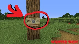 Minecraft  How to make a quotWantedquot Sign [upl. by Hcurob]