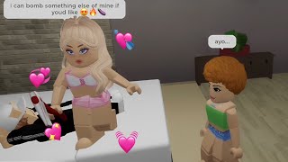 SPYING on CREEPY ODERS DOING IT as ICE SPICE in Roblox BROOKHAVEN [upl. by Atirec973]